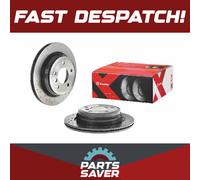2x Brake Discs Pair Vented fits BMW 323 E91, E93 2.5 Rear 06 to 11 N52B25A 300mm