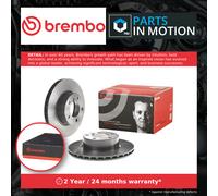 2x Brake Discs Pair Vented fits BMW 325 2.5 Front 04 to 11 300mm Set Brembo New