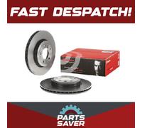 2x Brake Discs Pair Vented fits BMW 325 E46 2.5 Front 00 to 05 325mm Set Brembo
