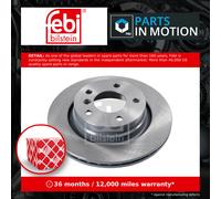 2x Brake Discs Pair Vented fits BMW 328 E46 2.8 Rear 98 to 00 294mm Set Febi New