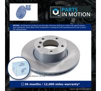 2x Brake Discs Pair Vented fits BMW 316D E90, E91 2.0D Front 09 to 12 N47D20C