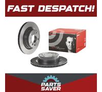 2x Brake Discs Pair Vented fits BMW 325 E90, E92 3.0 Rear 07 to 13 N53B30A 300mm