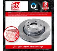 2x Brake Discs Pair Vented fits BMW 328 E46 2.8 Rear 98 to 00 294mm Set Febi New
