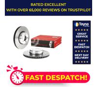 2x Brake Discs Pair Vented fits BMW 330D 3.0D Front 2012 on N57D30A 340mm Set