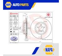 2x Brake Discs Pair Vented fits BMW 330D 3.0D Front 2012 on N57D30A 370mm Set