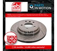 2x Brake Discs Pair Vented fits BMW 330D 3.0D Rear 05 to 13 N57D30A 323.8mm Set