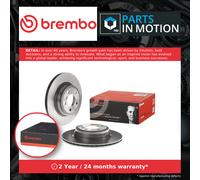 BREMBO 09.C117.11 2x Brake Discs Rear Internally Vented Fits BMW 3 4 Series