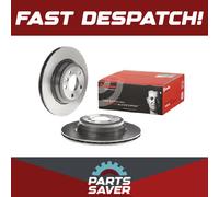 2x Brake Discs Pair Vented fits BMW 330D 3.0D Rear 2012 on N57D30A 330mm Set New