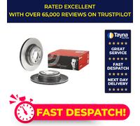 2x Brake Discs Pair Vented fits BMW 330D 3.0D Rear 2012 on N57D30A 330mm Set New