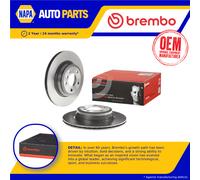 2x Brake Discs Pair Vented fits BMW 335D 3.0D Rear 2013 on N57D30B 330mm Set New