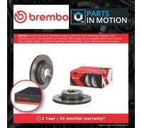 2x Brake Discs Pair Vented fits BMW 418D F36 2.0D Rear 14 to 20 300mm Set Brembo