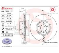 2x Brake Discs Pair Vented fits BMW 420 2.0 Front 13 to 21 340mm Set Brembo New