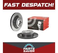 2x Brake Discs Pair Vented fits BMW 420D F32 2.0D Rear 13 to 20 300mm Set Brembo