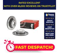 2x Brake Discs Pair Vented fits BMW 420D F32 2.0D Rear 13 to 20 300mm Set Brembo