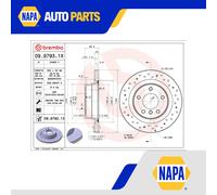 2x Brake Discs Pair Vented fits BMW 420D F32 2.0D Rear 13 to 20 300mm Set Brembo