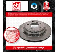 febi bilstein 43868 Brake Disc Set (2 Brake Disc) rear, internally ventilated, No. of Holes 5