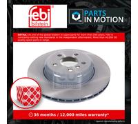 2x Brake Discs Pair Vented fits BMW 440 F32, F36 3.0 Rear 16 to 21 B58B30A 345mm
