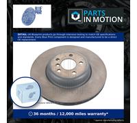 2x Brake Discs Pair Vented fits BMW 520D G30, G31 2.0D Rear 2016 on 345mm Set