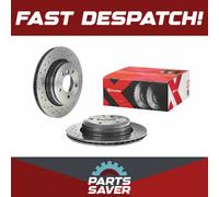 2x Brake Discs Pair Vented fits BMW 525 E60, E61 3.0 Rear 05 to 10 320mm Set New