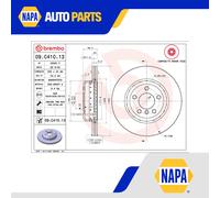 2x Brake Discs Pair Vented fits BMW 525D F10, F11 3.0D Front 10 to 11 N57D30A