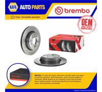 2x Brake Discs Pair Vented fits BMW 535 E60 3.0 Rear 06 to 09 N54B30A 320mm Set