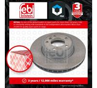 2x Brake Discs Pair Vented fits BMW 530D E60, E61 3.0D Front 02 to 10 324mm Set