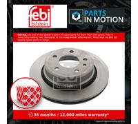 2x Brake Discs Pair Vented fits BMW 740 E32 4.0 Rear 92 to 94 300mm Set Febi New
