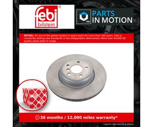 2x Brake Discs Pair Vented fits BMW 840 G14, G16 Rear 3.0 3.0D 2018 on 345mm Set