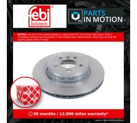 Febi Bilstein 104805 Brake Disc Fits BMW 5 Series 518d 520d xDrive 525d xDrive
