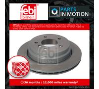 2x Brake Discs Pair Vented fits BMW X1 E84 3.0 Rear 10 to 11 N52B30A 300mm Set
