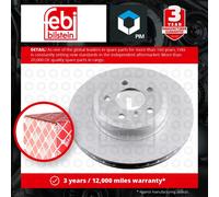 febi bilstein Pair of Brake Disc Rotor 24794 fits Front OE 34 11 3 400 151