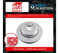 2x Brake Discs Pair Vented Rear 320mm 24809 Febi Set 34213332217 Quality New