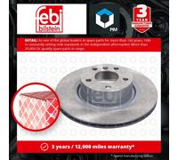 2x Brake Discs Pair Vented fits BMW X3 F25 3.0 Rear 10 to 17 330mm Set Febi New