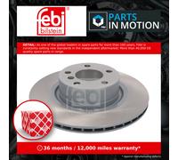 2x Brake Discs Pair Vented fits BMW X3 F25 3.0 Rear 10 to 17 330mm Set Febi New