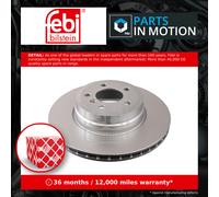 2x Brake Discs Pair Vented fits BMW X5 E70 4.8 Rear 06 to 10 N62B48B 345mm Set