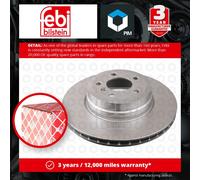 2x Brake Discs Pair Vented fits BMW X5 M50d E70, F15 3.0D Rear 11 to 18 N57D30C