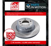 2x Brake Discs Pair Vented fits BMW X6 E71, F16 3.0 Rear 09 to 19 320mm Set Febi