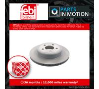 Febi Bilstein Rear Brake Discs 44014 - Pair (2x) Vented 320mm K04779209AE/04779209AB