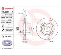 2x Brake Discs Pair Vented fits CITROEN C2 ENTERPRISE JG Front 1.1 1.4D 03 to 09