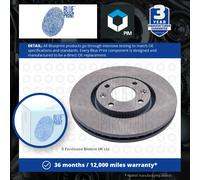 2x Brake Discs Pair Vented fits PEUGEOT Front 283mm Set Blue Print E169142 New