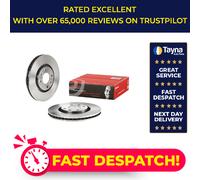 2x Brake Discs Pair Vented fits CITROEN C4 Front 2004 on With ESP DV6DTED 283mm