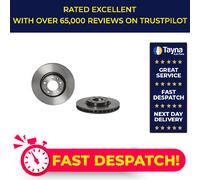 2x Brake Discs Pair Vented fits CITROEN C4 PICASSO Mk2 1.6D Front 2013 on 283mm