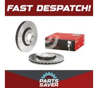 2x Brake Discs Pair Vented fits CITROEN C8 2.2 Front 2002 on 285mm Set Brembo