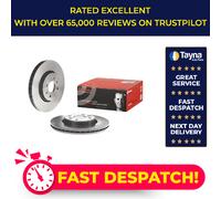 2x Brake Discs Pair Vented fits DACIA DOKKER 1.6 Front 2012 on 280mm Set Brembo