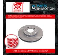 Febi 40075 Brake Disc Front High Performance Fits Dacia Duster 2011 - 2018