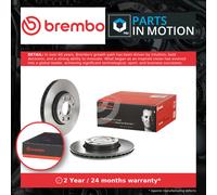 2x Brake Discs Pair Vented fits DACIA LODGY 1.2 Front 2017 on 258mm Set Brembo