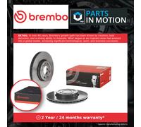 2x Brake Discs Pair Vented fits DACIA LOGAN KS, LS 1.6 Front 2006 on With ABS