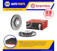 2x Brake Discs Pair Vented fits DACIA SANDERO Mk2, MK3 1.0 Front 2016 on 258mm