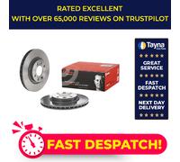 2x Brake Discs Pair Vented fits DACIA SANDERO Mk2, MK3 1.0 Front 2016 on 258mm