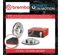 2x Brake Discs Pair Vented fits DAIMLER COUPE DOUBLE SIX 5.3 Front 75 to 77 7P25
